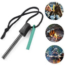 Aluminum Magnesium Bar Fire Starter Waterproof Kit Survival Camp SH E T6X4
