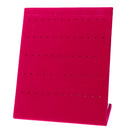 Velvet Jewelry Frame Tray Rings Earrings Display Board Rose Pink