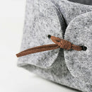 Felt Storage Box Desktop Tray Fruit Bowl Collecting Basket Sundry Collectio