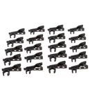 20Pack Portable Microphone Lapel Tie Lavalier Mic Metal Clip Holder 8/12mm