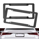 Carbon Fiber License Plate Frames Cover for Front Rear Bracket with Screws
