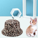 Summer Travel Women Men Fisherman Sun Hat Leopard Printed Outdoor Casual Caps