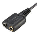 Dual 3.5mm Audio Jack to RJ9 Plug 25cm PC Headset Telephone Cable Headset O1L4