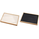 New Fashion Solid Bamboo Wood Jewelry Display Tray Earrings, Pendant, BangleG7B7