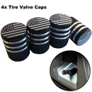 4x American US Flag Car Wheel Tire Valve Cap Stems Dustproof Cover Accessories