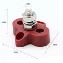 2pcs Bus Bar Terminal Blocks Single M8 Positive Power Distribution Studs A