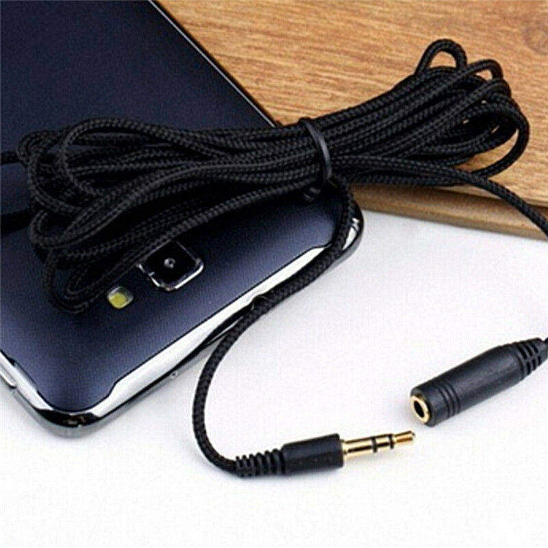 5M 16ft 3.5mm Stereo Audio Aux Headphone Cable Extension Cord Male to FemaleP TO