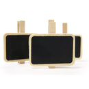 Standing Wooden Photo Holder Card Paper Note Memo Clip Desk Decor ME