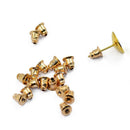 Wholesale 100pcs Earring Backs Top Findings Ear Nuts Hot Plug Stoppers Post