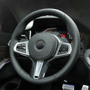 Car Steering Wheel Decoration Cover Trim Carbon Fiber Style Stickers for BM
