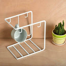 6-hook Stand Mug Coffee Cup Cup Handgrip Tray Rack With Holder With Storage HG4I