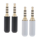 4x TRRS 3.5mm 1/8" Male Plug Stereo Repair Headphone Jack Copper Audio Soldering