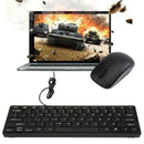 Black Ultra-thin Quiet Small Size 78 Keys Mini Multimedia USB PC Laptop Keyboard