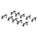 10 Pieces Microphone Lapel Tie Lavalier Mic Metal Clip Holder 6.35mm