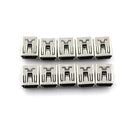 10x Mini USB Female 5 Pin Type B Right Angle xB Socket Connector 2 Legs DIY Z