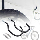 2 Pcs Wall Mounted Parking Racks Bicycle Storage Stand Holder Black Bike Hook