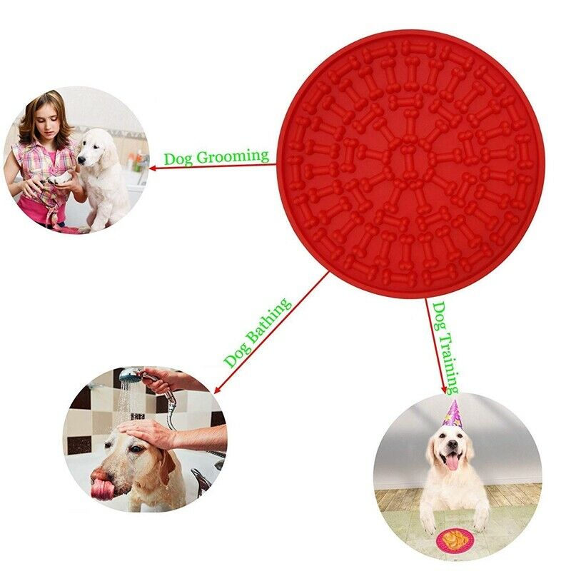 Dog Lick Pad,Slow Treat Dispensing Mat,Dog Bath Toys Pet Lick Pad Washing D