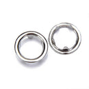 50 Sets Open Ring No Sew Snaps Buttons Fasteners for Crafts DIY Sewing