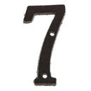 7 &1 Heavy Duty Wrought Iron House Address Number Digits for Door Sign