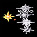 Beautiful Stars Framed Metal Cutting Dies For Scrapbooking Card Craft Decor M&
