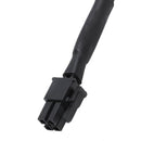 Sleeved ATX 4 Pin P4 Male to ATX P4 Female CPU Power Extension Cable Black