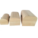 3x Plain Wooden Pirate Treasure Chest Wood Jewellery Storage Art Craft Box A