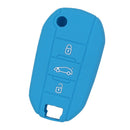 Car Key Protive Cover Holder for BUICK Flip Folding Remote Key Fob Light Blue