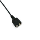 10x Dual 3.5mm Dual Female to RJ9 Male Plug Audio Adapter Cable for Headset
