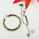 Fashion Christmas Enamel Earrings Drop Dangle Ear Hoop Studs Xmas Party Jewelry