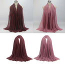 2 Pieces Jewish Elegant Soft Cotton Long Scarf