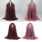 2 Pieces Jewish Elegant Soft Cotton Long Scarf