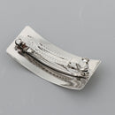 2x Automatic Metal French Barrette Large Hair Clip Pin Ponytail Holder