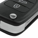 Remote Folding Key Shell Case 3-Buttons Fob For Hyundai I20 I30 IX35 I35 Un B3T7