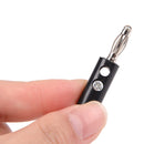 4PCS 55MM Alligator clip + 4mm BANANA PLUG test probe Plug Cable Clips M&