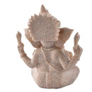 2x Sandstone Ganesh Deity Hindu Meditation Buddha Egyptian Mau Statue Decoration