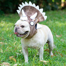 Funny Dog Pet Cat Halloween Costume Triceratops Hat for Parties Birthdays