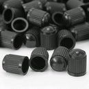 50Pcs Black Plastic Auto Car Truck Wheels Tire Valve Air Dust Cover Stem Cap New