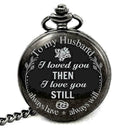 Men Anniversary Birthday Gift Pocket Watch Necklace Husband Gift from Wife W3I2
