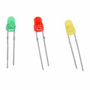 60Pcs 3mm Dia Round Assorted Color LED Light Emitting Diode Lamp DC 3V