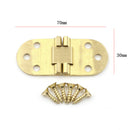 1Pcs Copper Flap Hinge Folding Table Round Table Plane Concealed Hinge lj