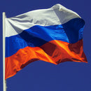 Indoor Russian Federal Republic Polyester Russia Flag Country Banner 90*150cm