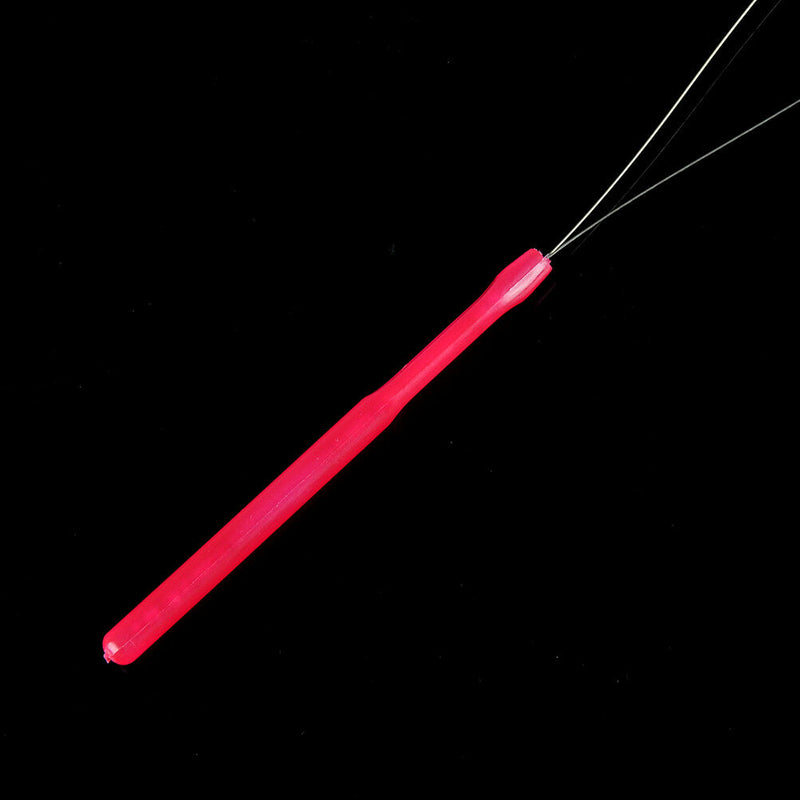1Pc hair extension micro ring bead pulling needle loop feather threader tool Kw
