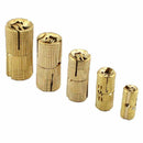 4 PCS 10 mm Copper Barrel Hinges Cylindrical Hidden Cabinet Concealed Invis B7V2
