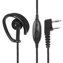 2Pin K Head Braided Wire Earpiece Headphone for Kenwood Baofeng UV 5R Radio