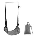 Airplane Footrest Hammock Adjustable Foot Feet Rest Travel Accessory (Grey) A