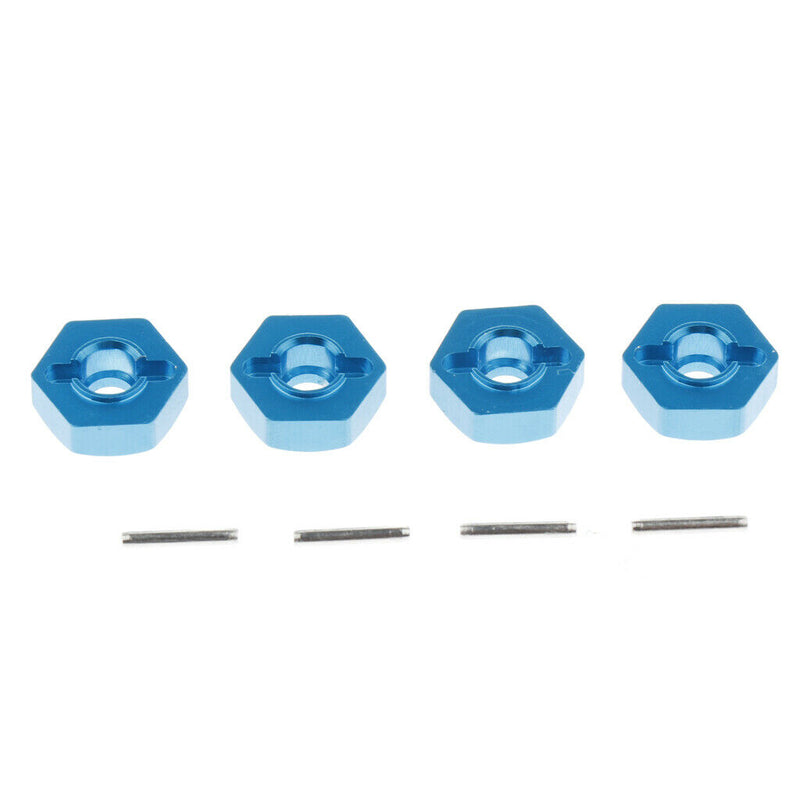 Blue Wheel Hex 12mm Drive Nut with Pins for RC WLtoys A949 A959 A969 A979 1:18
