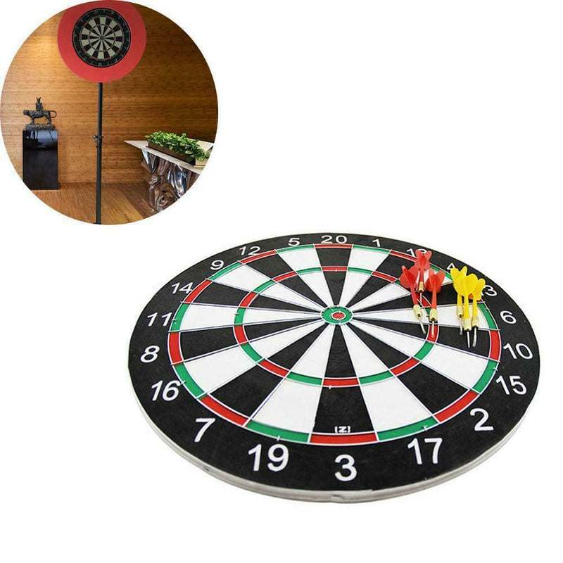 Dartboard 15" Double Sided Indoor Outdoor Game With 6pcs Darts Toys