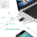 6 in1 Type C Hub To HDMI RJ45 USB 3.0 Adapter 4K Dock PD Charging For MacBook