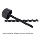 Black Portable Convenient Hair Dryer Diffuser Magic Wind Spin Detachable Dr