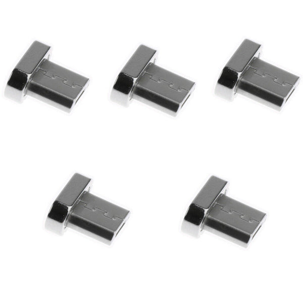 5 Pack Micro USB Male Cord Magnetic Tip Charger Connector for Android Phone